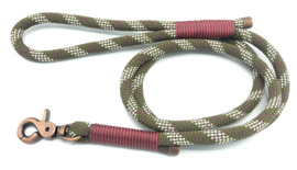 Hondenlijn touw (Bruin-Licht grijs-Paars)