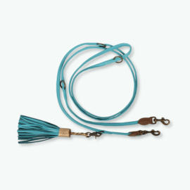 Lijn leer dwam blauw L