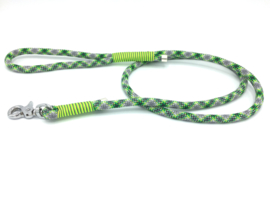 Hondenlijn touw (groen-geel-donker groen)