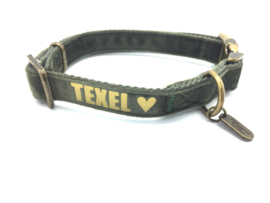 Halsband velvet (met Texel bedrukt)