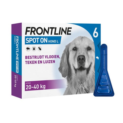 Missie lied Scheiden Vlooiendruppels Frontline hond L (20-40 kg) | Vlooien & Teken |  Dierenspeciaalzaak van Zuilen Texel