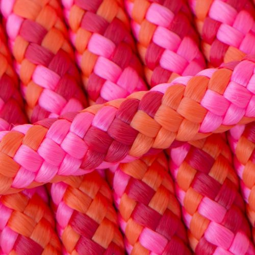 Halsband met (Roze-Oranje-Rood | Touw met biothane halsbanden | Dierenspeciaalzaak van Zuilen Texel