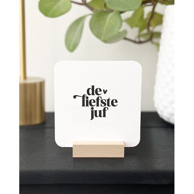 Forex tegeltje 'De liefste juf' (Liefz)