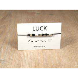 Armband morsecode LUCK