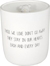 Sojakaars 'Those we love don't go away...' met beertje (My Flame)