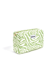 Toilettas golven groen/wit