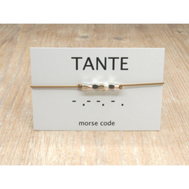 Armband morsecode TANTE