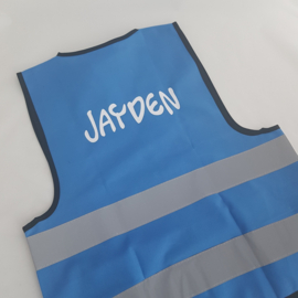 Veiligheidshesje blauw (met rits)