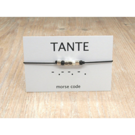 Armband morsecode TANTE