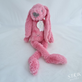 Knuffel konijn 'Richie Rabbit' donkerroze (met of zonder naam)