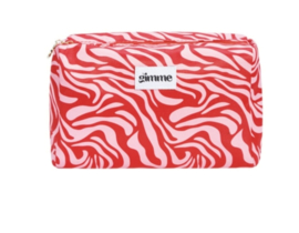 Toilettas golven rood/roze