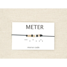 Armband morsecode METER