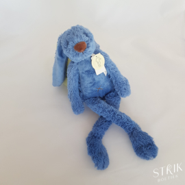 Knuffel konijn 'Richie Rabbit' jeansblauw (met of zonder naam)