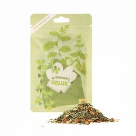 Complimententhee 'Je verdient geluk'