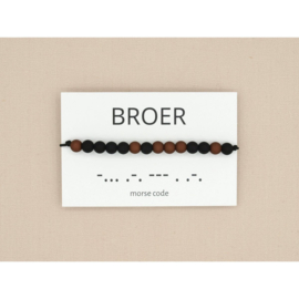 Armband morsecode BROER