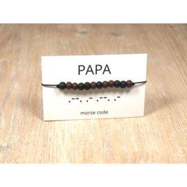 Armband morsecode PAPA