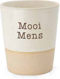 Keramische beker 'Mooi mens'
