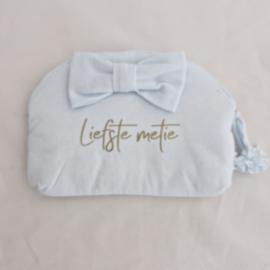 Tasje met strik 'Liefste metie'