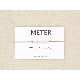 Armband morsecode METER