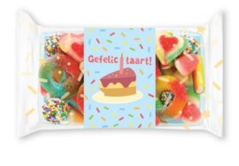 Snoeppakketje 'Gefelicitaart'