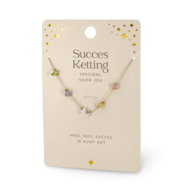 Halsketting edelsteen 'Succes ketting'