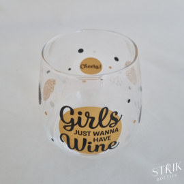 Glas 'Girls just wanna have wine'