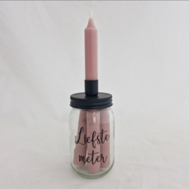 Kaarsenhouder 'Liefste meter'