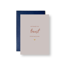 Kaartje 'Troost' (envelop inbegrepen)