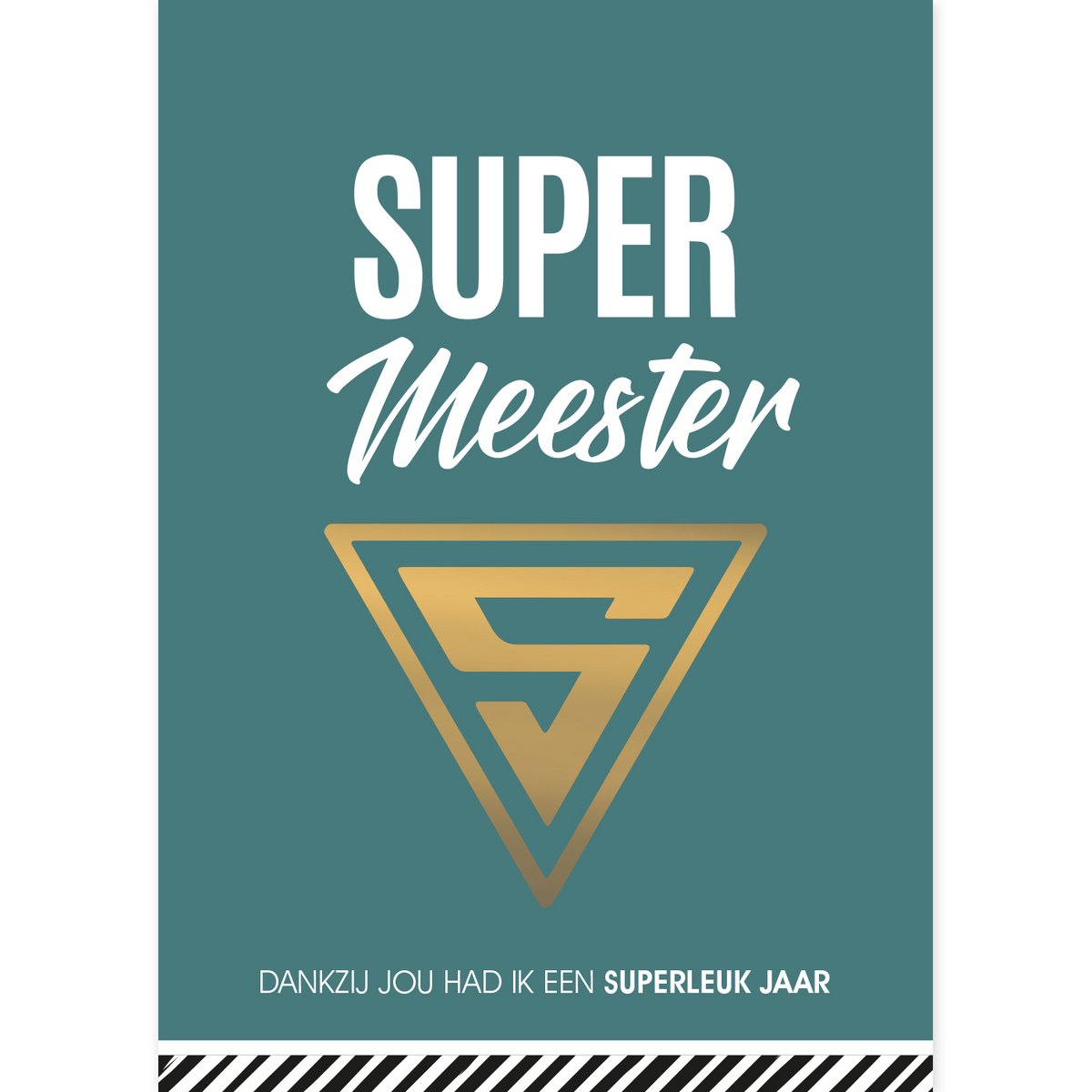 Kaartje 'Super meester'