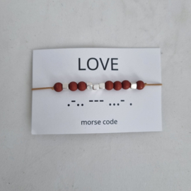 Armband morsecode LOVE