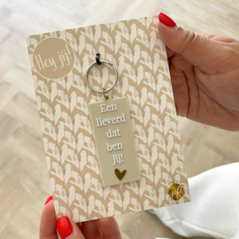 Sleutelhanger 'Een lieverd dat ben jij!'