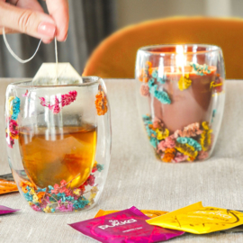 Geurkaars en theeglas 'You are gold. Solid gold' (My Flame)