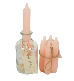 Cadeaupakket 'Brightness' vaasje met droogbloemen