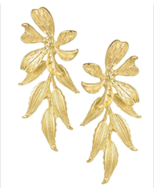 Oorbellen flowers goud - Yehwang
