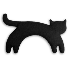 Warmtekussen kat zwart (voor nek, schouders, rug en buik)