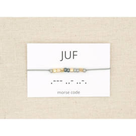 Armband morsecode JUF