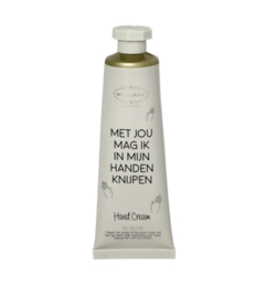 Handcrème 'Met jou mag ik in mijn handen knijpen' (My Flame)