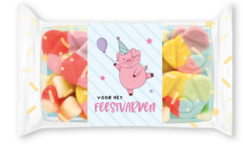 Snoeppakketje 'Voor het feestvarken'