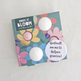 Badbruisballen 'Make it bloom / Bedankt om me te helpen groeien'