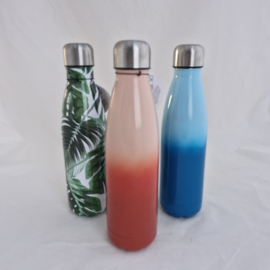 Drinkfles/thermos blauw