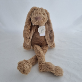 Knuffel konijn 'Richie Rabbit' taupe (met of zonder naam)