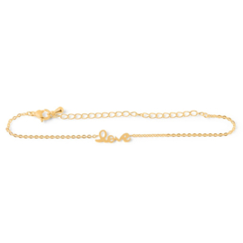 Armband 'Love' Birambi (goud / zilver)