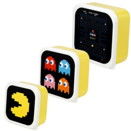 Snackboxen XL / snackdoosjes set 'Pacman'