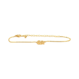 Armband 'Leaf'  (goud / zilver)