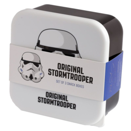 Snackboxen XL / snackdoosjes set 'Stormtrooper'