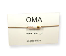 Armband morsecode OMA