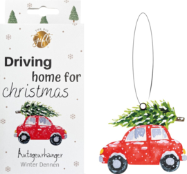 Autogeurhanger 'Driving home for Christmas'