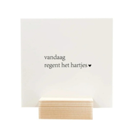 Blockie 'Vandaag regent het hartjes ♥'