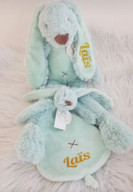Knuffel konijn 'Richie Rabbit' mint (met of zonder naam)