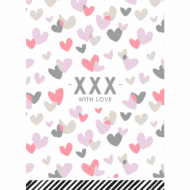 Kaartje 'XXX With love'